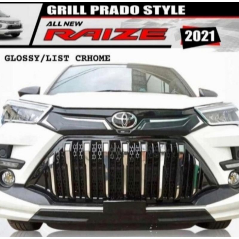 grill Toyota raize model apollo