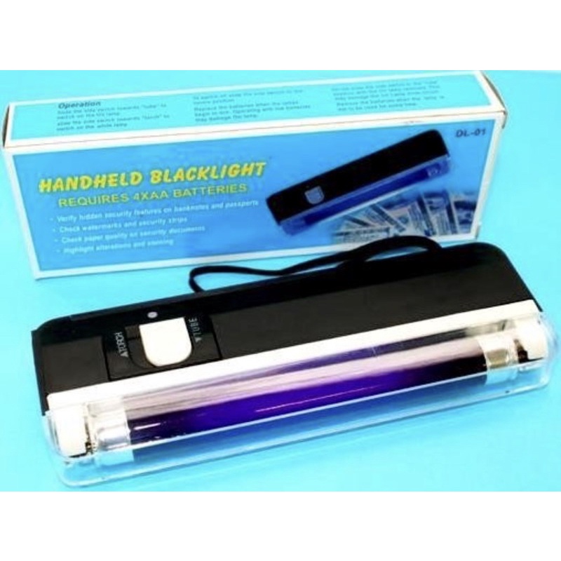 Money Tester Portable Lampu UV Pendeteksi Uang Palsu