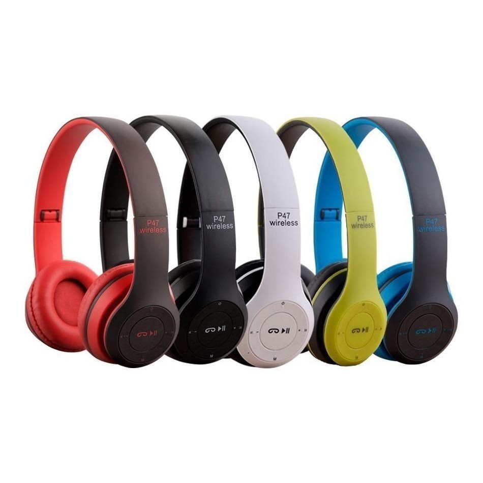 *P47 Headphone Wireless Portable Bluetooth Headset Bass  Earphone Earpods Audio Music Gaming