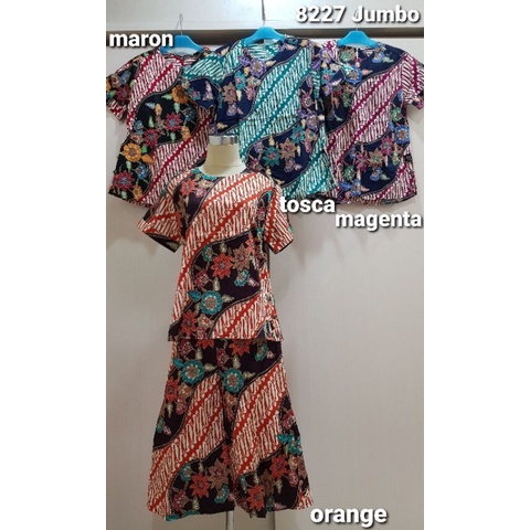 SET/SETELAN CELANA JUMBO KATUN BATIK 8227J