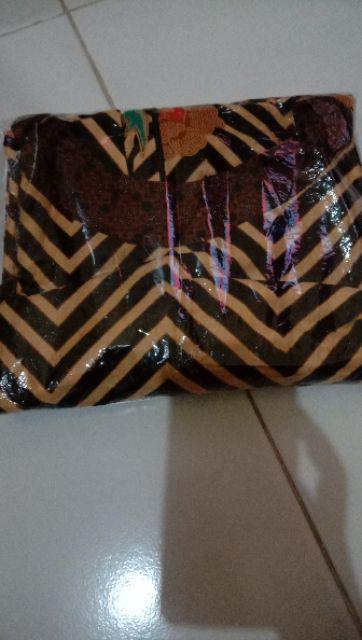 Batik Tunik Wanita Unggul Jaya Asj Sa Hrb026 Kenongo Pekalongan Padi M L Xl Sogan Tulis