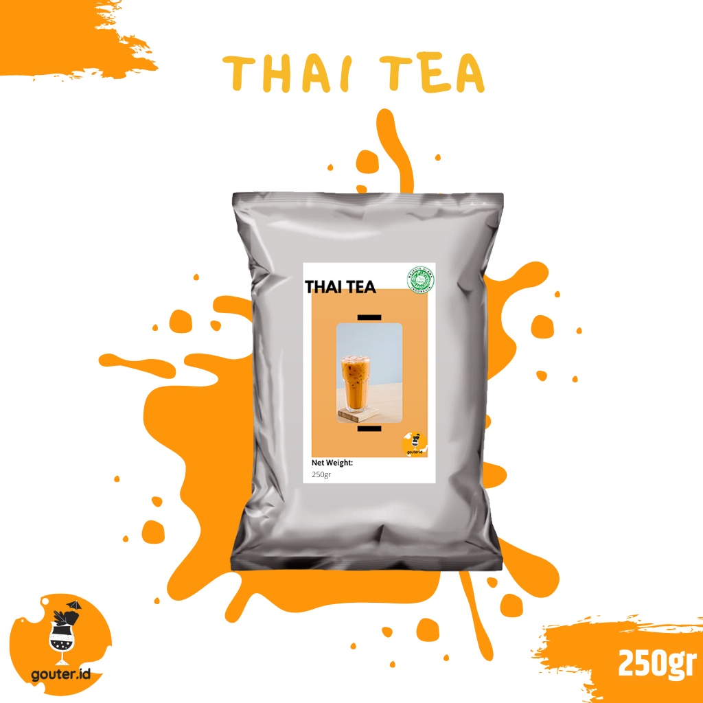 BUBUK MINUMAN RASA THAI TEA 250GR / SERBUK MINUMAN ANEKA RASA / BUBUK MINUMAN KEKINIAN / MINUMAN INSTAN / BOBA DRINKS