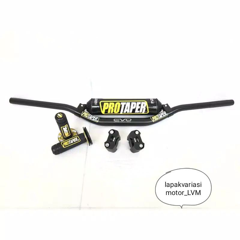 Stang Fatbar Protaper Evo plus Handgrip protaper plus Raiser dan busa fuzion protaper klx crf wr dll