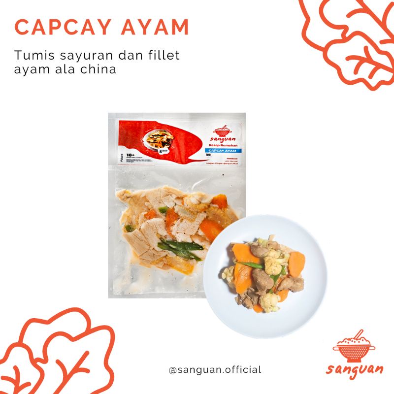 

SANGUAN CAPCAY AYAM 100g Frozen Food Makanan Cepat Saji Instant