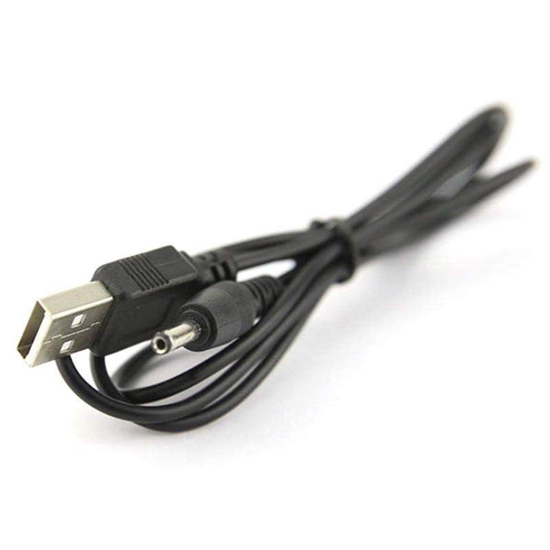 {LUCKID}USB Port to 2.5 3.5 4.0 5.5mm 5V DC Barrel Jack Power Cable Cord Connector Black