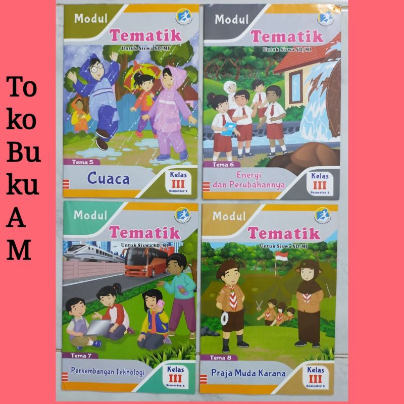 1 Paket LKS Modul Tematik SD Kelas 3 Semester 2 Tema 5 6 7 8 Kurtilas Revisi 2018