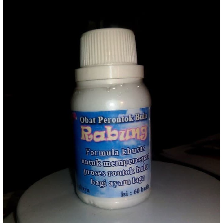 RABUNG (PERONTOK dan MEMPERCEPAT PERTUMBUHAN BULU AYAM ADUAN)