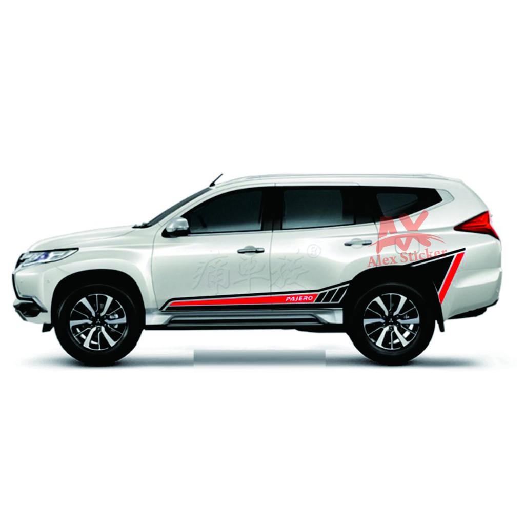 Stiker Sticker Terbaru Mobil Mitsubidhi Pajero Fortuner Rush Cutting Stiker List Bodi Shopee Indonesia