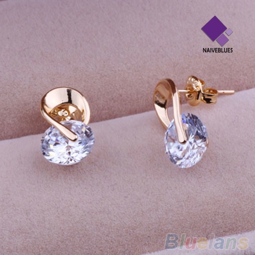 Anting Stud Cubic CZ Untuk Wanita