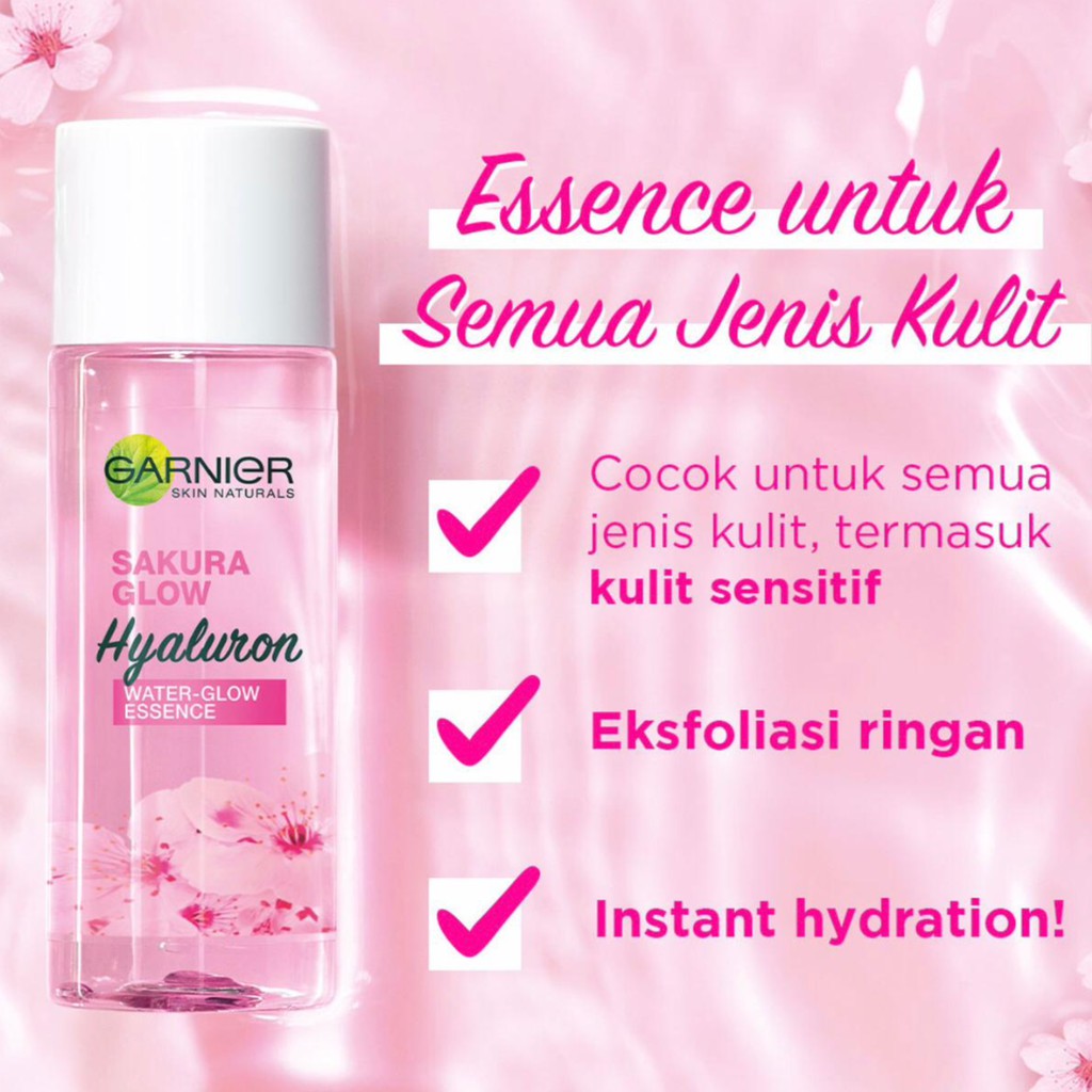 GARNIER Sakura Glow Hyaluron Water Glow Essence 30ml 100ml