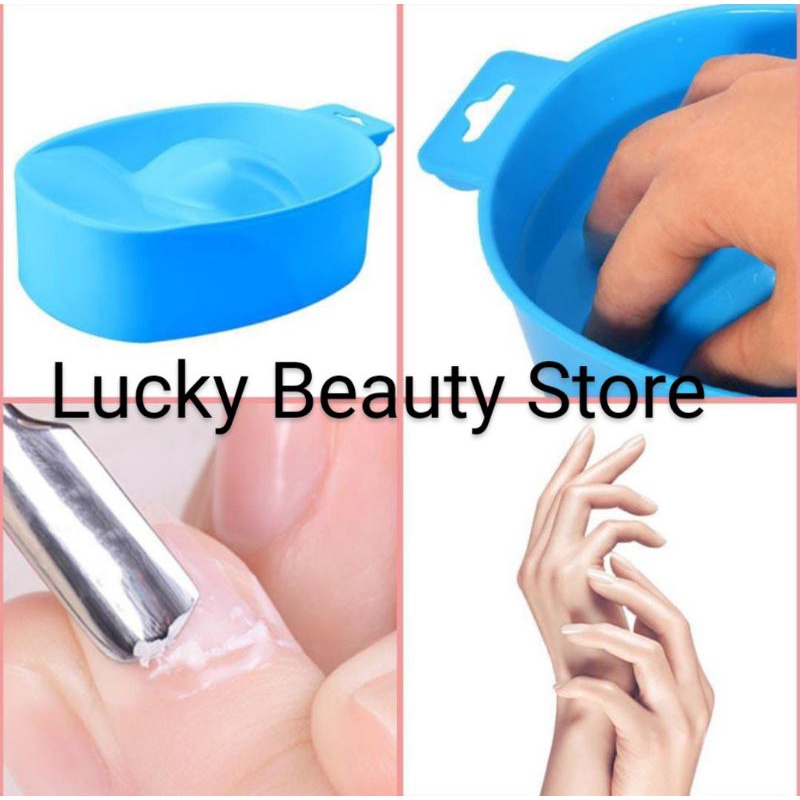 nail bath bowl mangkok rendaman kuku polish manicure pedicure penghapus kutek aseton