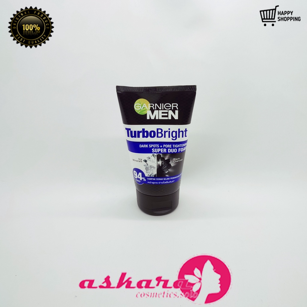 Garnier Men Facial Foam / Garnier Men Facial Wash/ Garnier Men Sabun Wajah / Garnier Men Pembersih Wajah 50ml dan 100ml