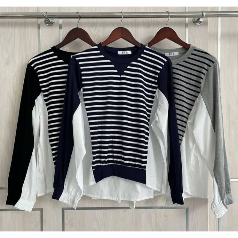 Blouse rajut mix katun jumbo import