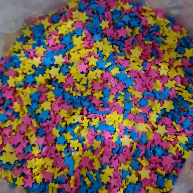 

gula trimix taburan sprinkle bintang warna mix 50 gram