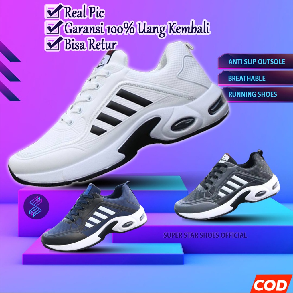 𝗦𝗘𝗣𝗔𝗧𝗨 𝗣𝗥𝗜𝗔 / Sepatu sneakers pria ADS PRESS fashion import spatu sapatu shoes snekers kets laki cow