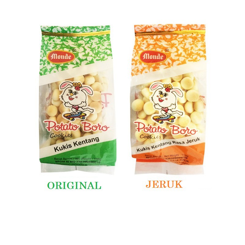 

MONDE POTATO BORO COOKIES 110 GRAM - SNACK KUKIS KENTANG UNTUK BAYI