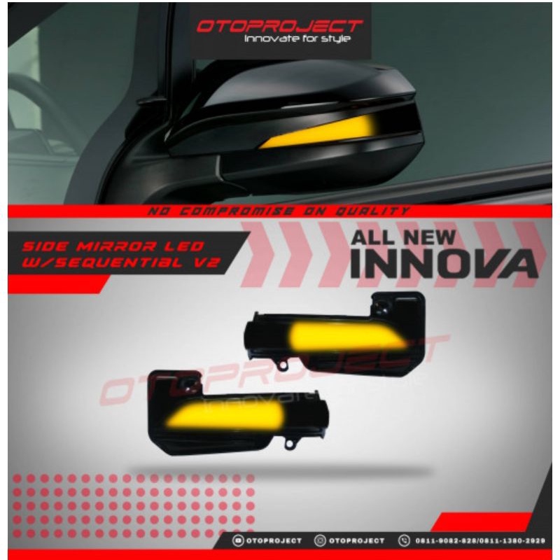 Lampu led Sein spion Running all new Innova 2016 - all new Fortuner 2016 V2 otorpoject