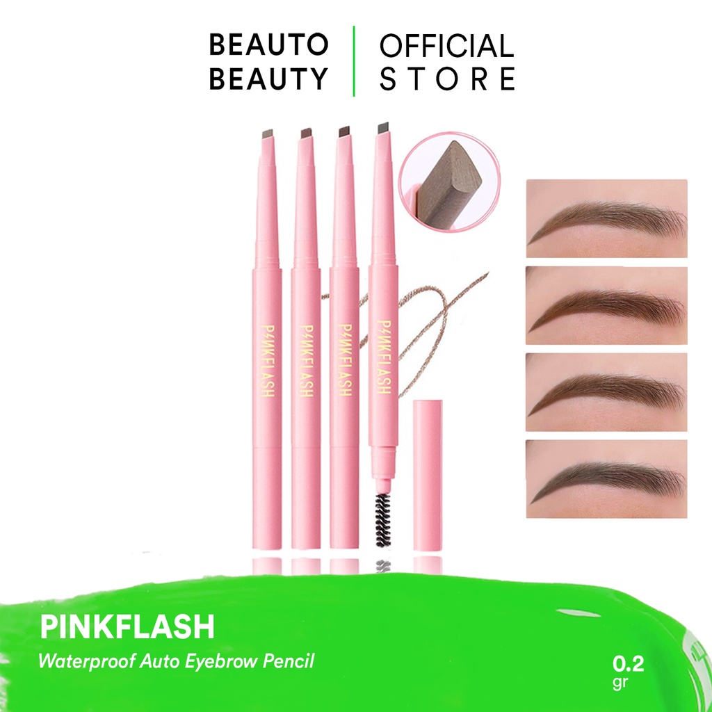 PINKFLASH Waterproof Auto Eyebrow Pencil / China Lasting Matte Lipcream Glossy Lipgloss Silky Velvet