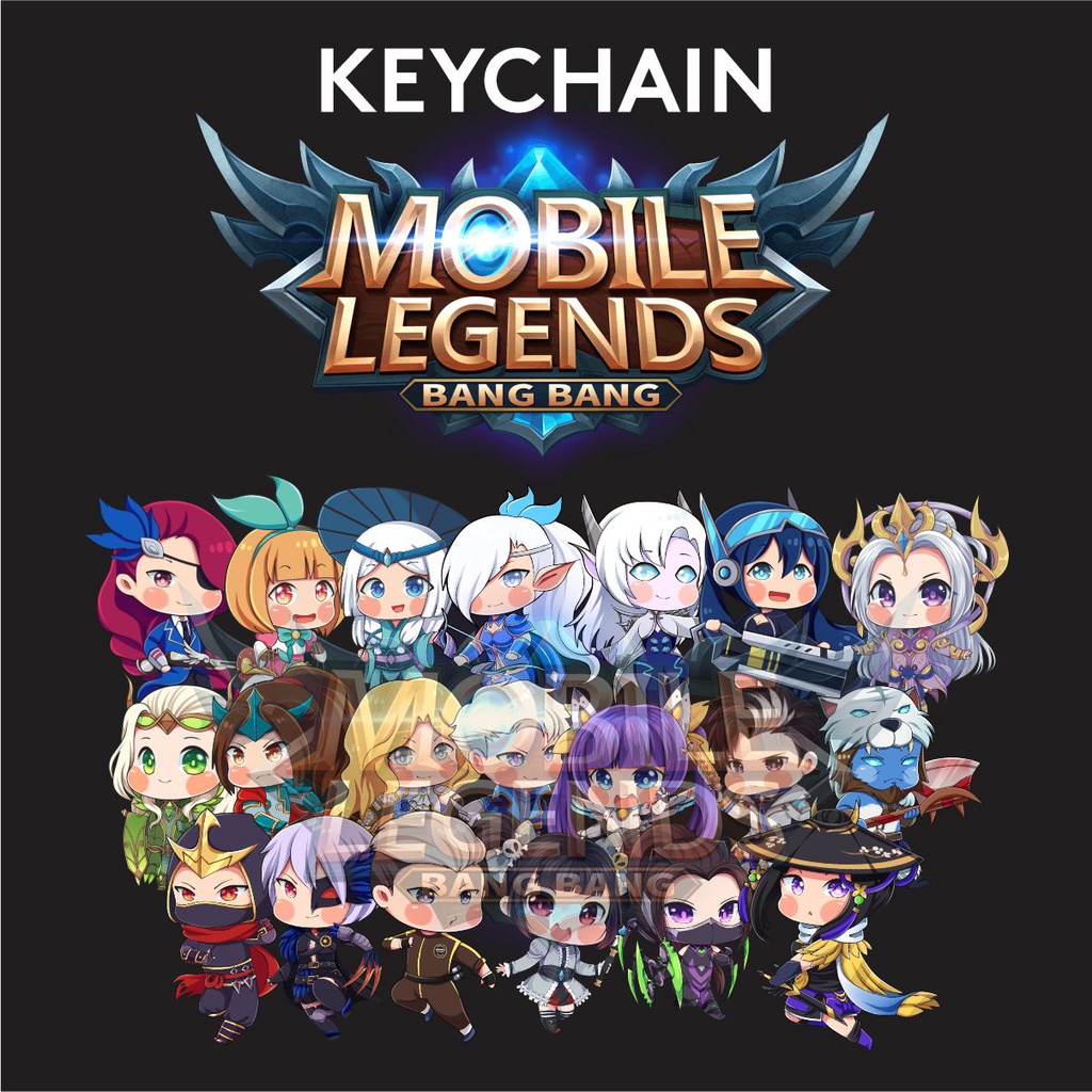 Gantungan Kunci Mobile Legend Keychain ML Ganci Akrilik Print UV