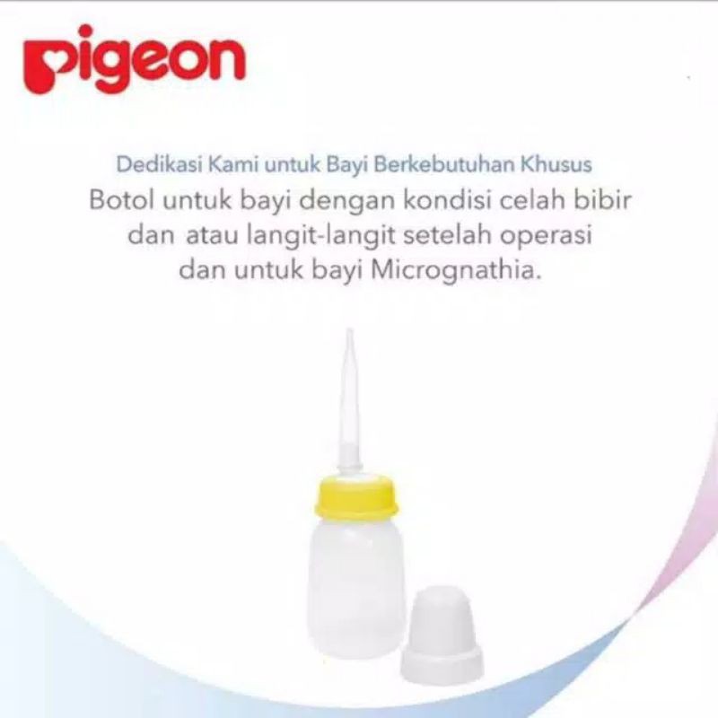 Pigeon Botol Pipet untuk Bayi Bibir Sumbing dan Micrognathia pasca operasi