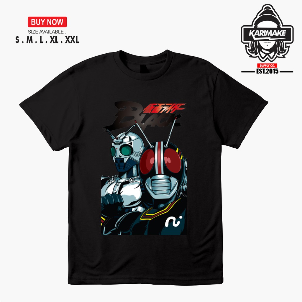 Kaos Baju KAMEN RIDER BLACK SHADOW MOON Kaos Anime - juraganpoloshirt