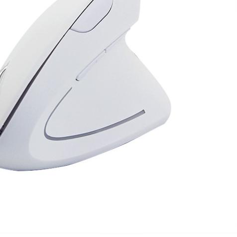 ♣ Mouse Vertical Wireless Ergonomic Mouse gaming Vertical - Putih ➵