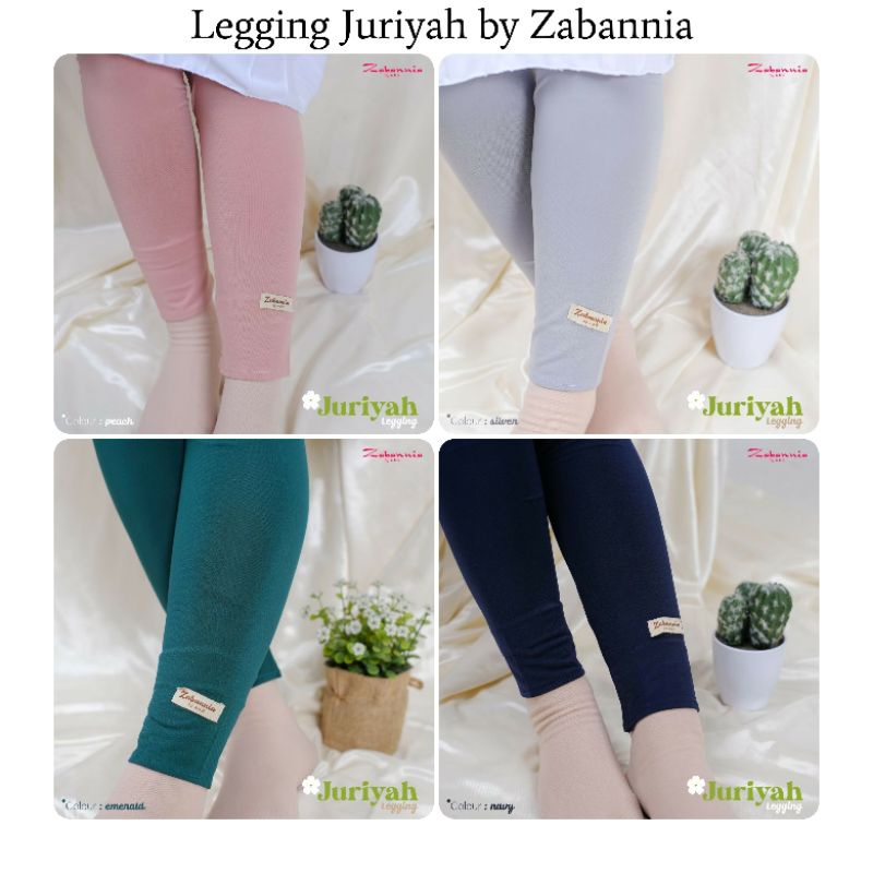 Legging Juriyah by Zabannia | Legging Polos Adem bahan Jersey