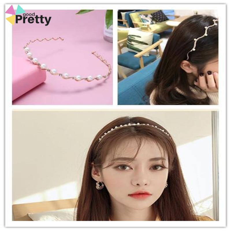 Mutiara Jepit Rambut  Bando Berlian  Gaya Korea Wanita Headband Aksesoris Rambut - PD