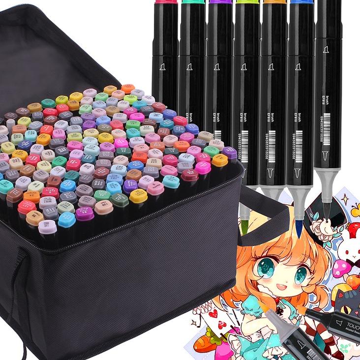 

Kirim Sekarang ≛ touch 80/60/48/36/24/12 Colors Twin Tip Pen Marker Set Dual Head Oily Alcoholic Sketch Markers Brush Pen For Draw Manga Animation Design Art Supplies;