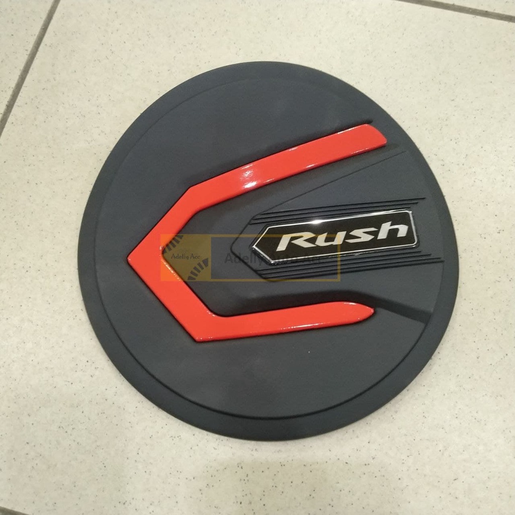 Tutup Tangki Bensin Tank Cover Redline Mobil Toyota Rush Warna Merah Hitam Doff