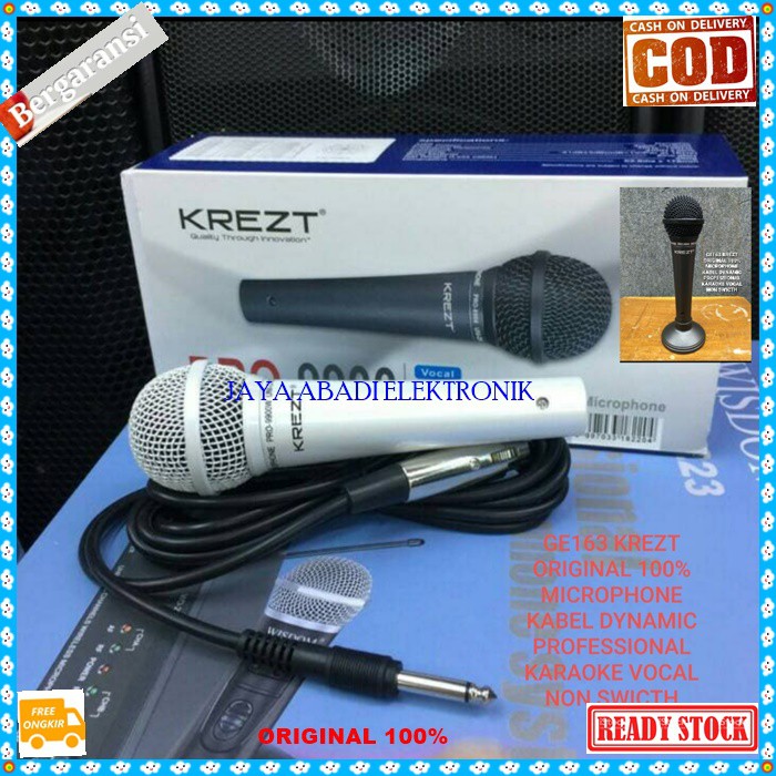 G163 KREZT TOA BMB Mic Kabel dynamic pengeras suara super cardioid pro mik cable karaoke microphone