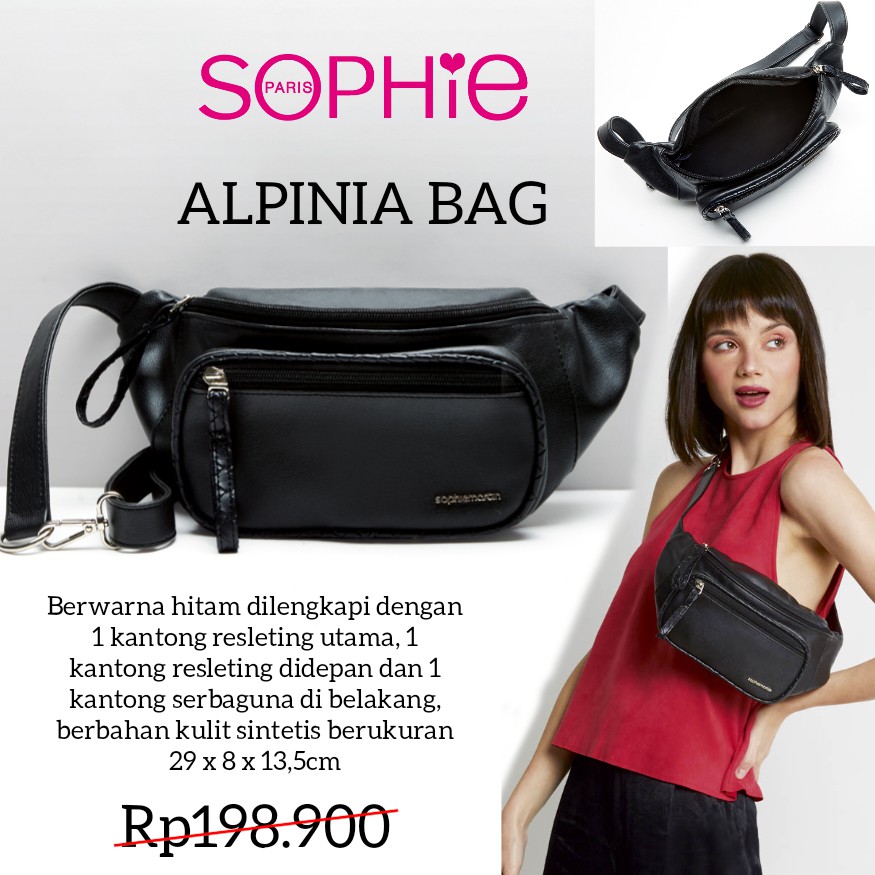 TAS ALPINIA SOPHIE PARIS TAS SOPHIE MARTIN PARIS PROMO TAS WANITA WAIST BAG