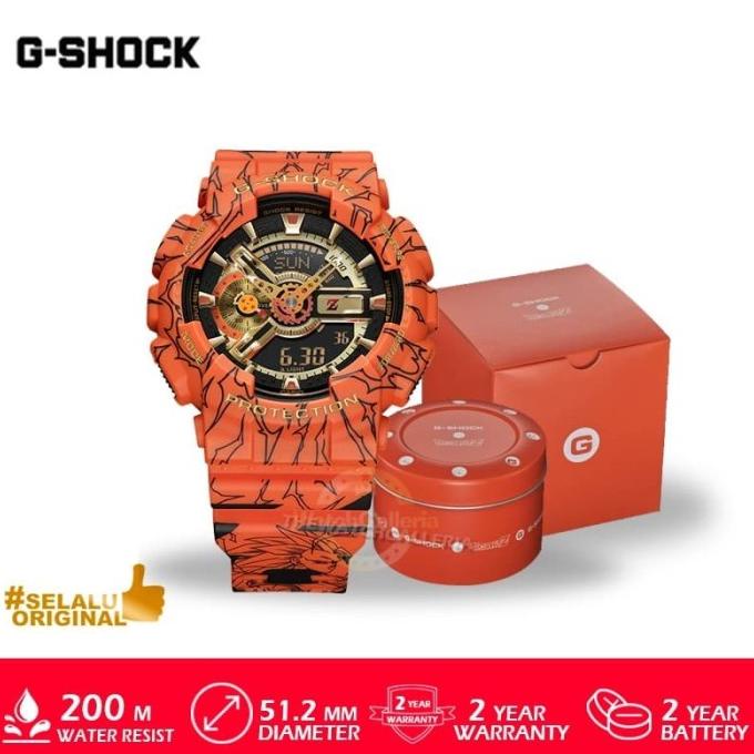 Jam Tangan Casio G-Shock GA-110JDB-1A4 Limited Dragon Ball Original