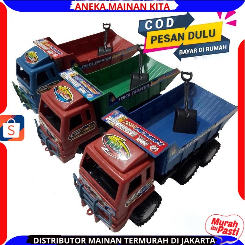 (PROMO) BISA COD Mainan Anak Mobil Dump Truck Toronton Besar - Truk pengangkut Pasir - TTD999 MURAH