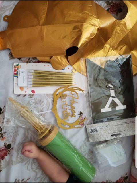 Lilin Ulang Tahun Gold Panjang / Lilin Lidi Gold 6 In 1