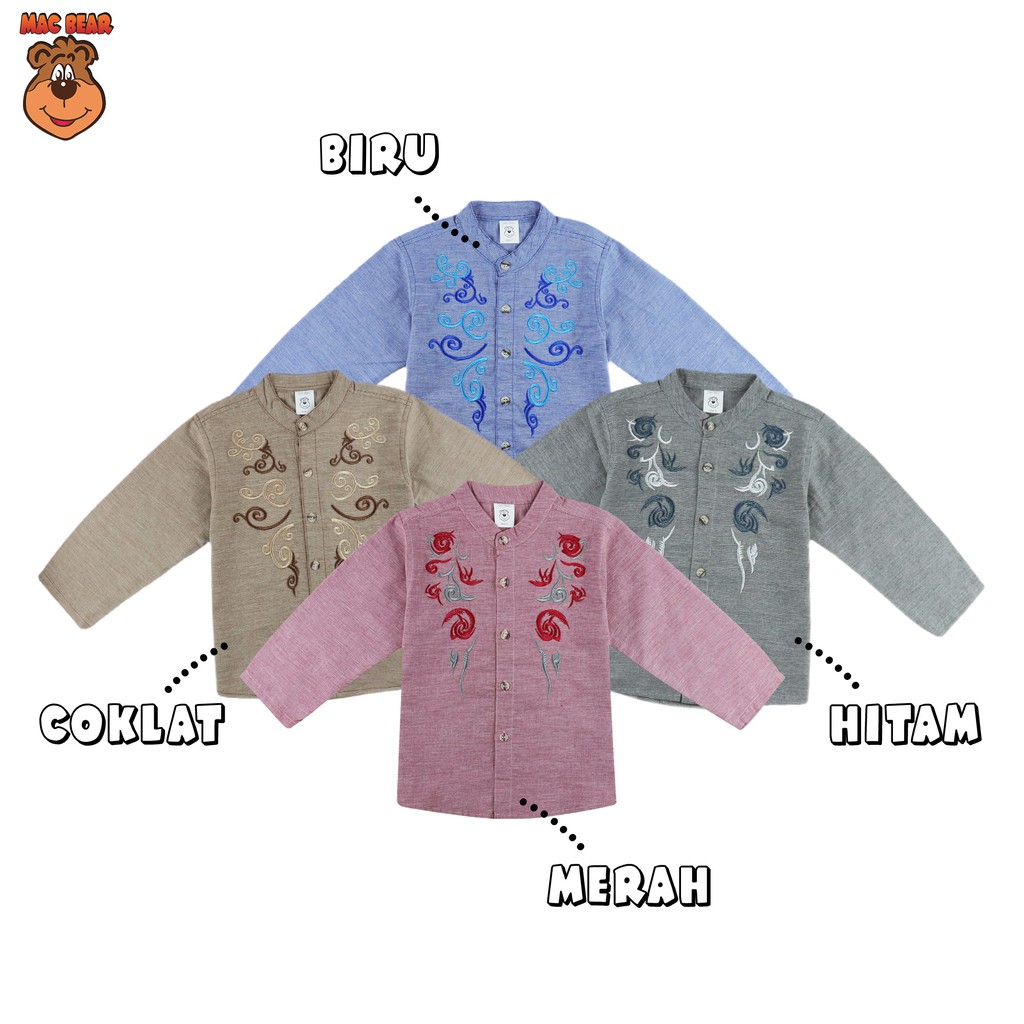 MacBear Baju Anak Laki-l   aki Koko Muslim Collection Yusuf 6