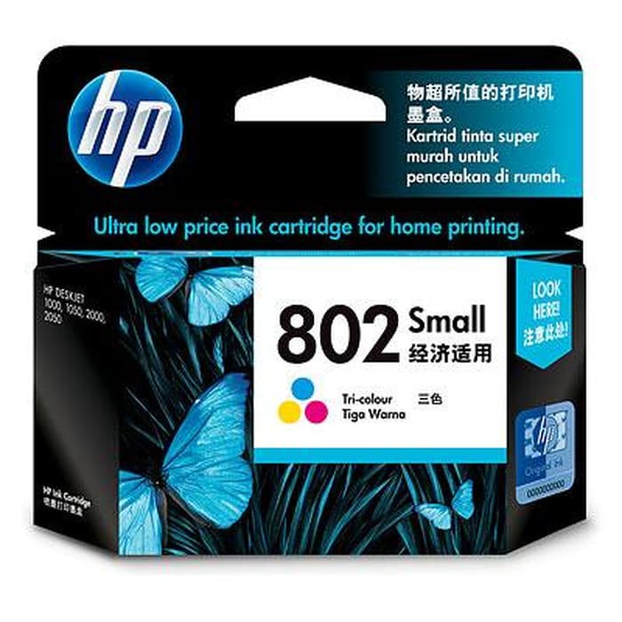 Hp Tinta Printer 802 Colour Original