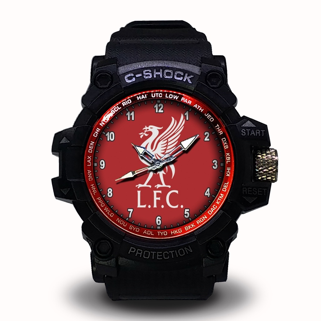 (EXCLUSIVE BOOSQU) JAM TANGAN LIVERPOOL LIST MERAH - 5