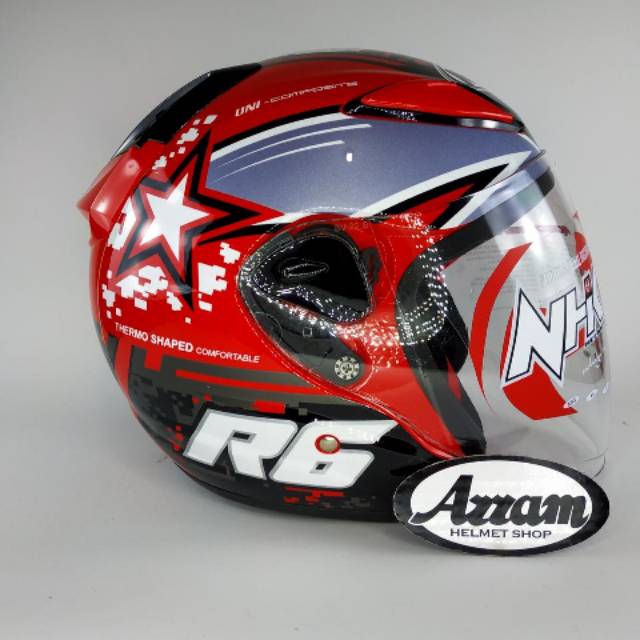 Helm Half Face Nhk R6 PIXEL
