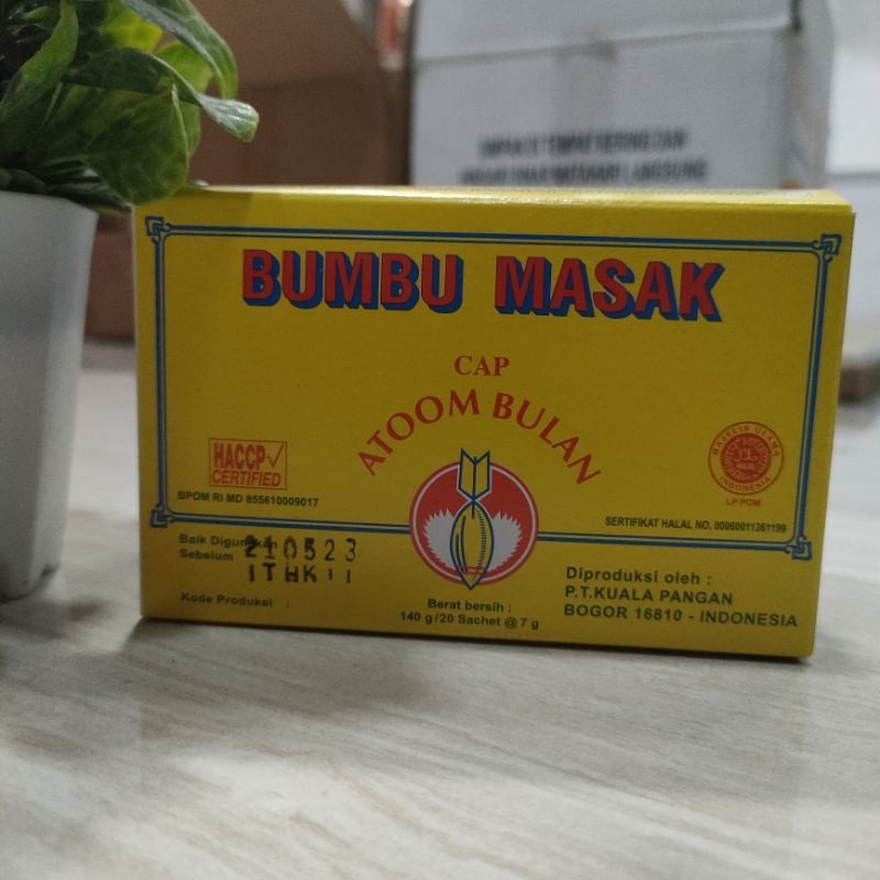 

Bumbu Masak Atom Bulan kotak (20 sachet x 7 gr)