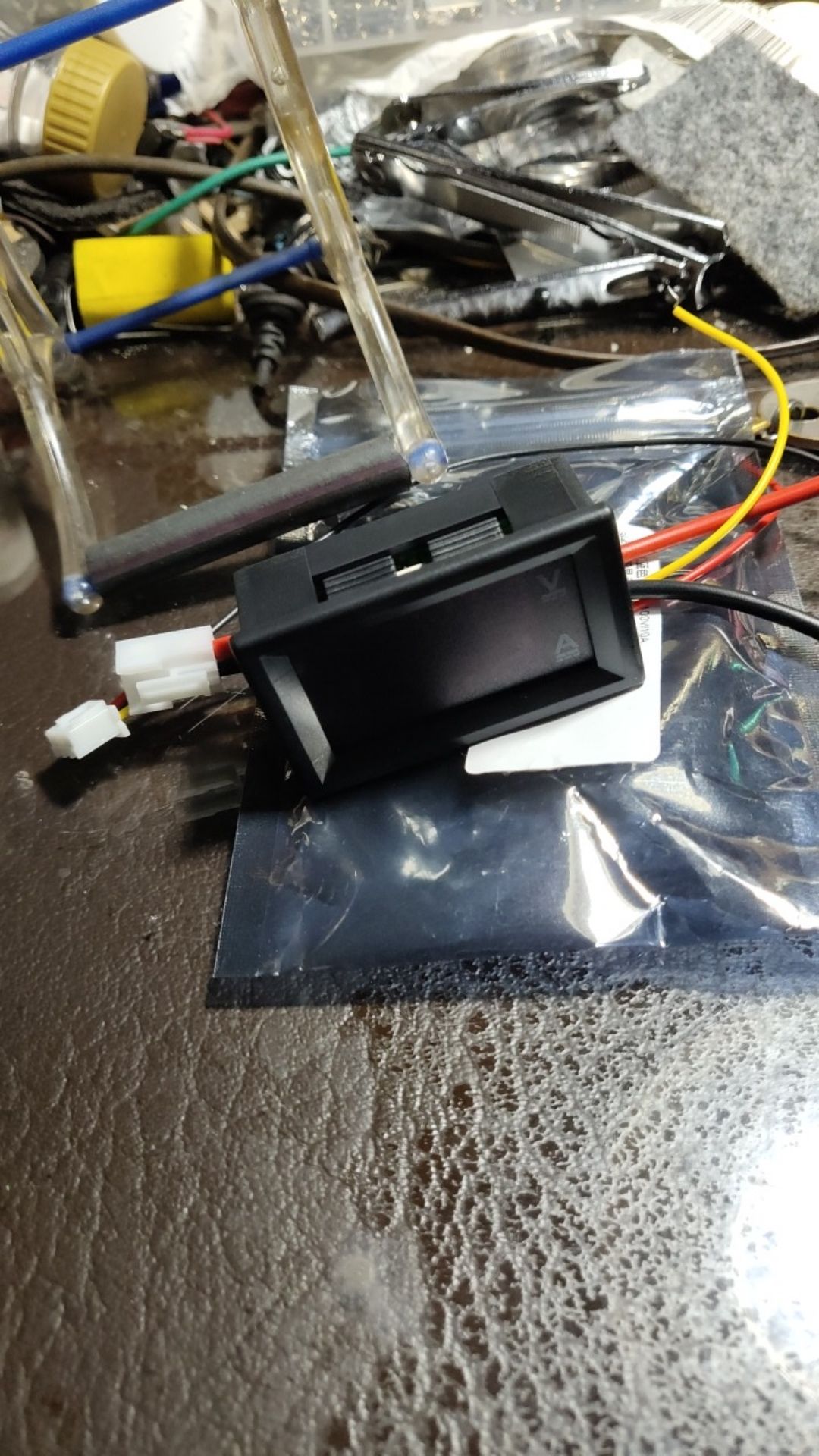 [cele]dc 0-100v 10a Ammeter Voltmeter Digital/tampilan Ganda/detektor Tegangan 0.28 Merah Biru Led