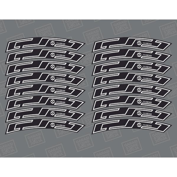 [ COD & FREE ONGKIR ] Custom Decal Stiker Rims Progear
