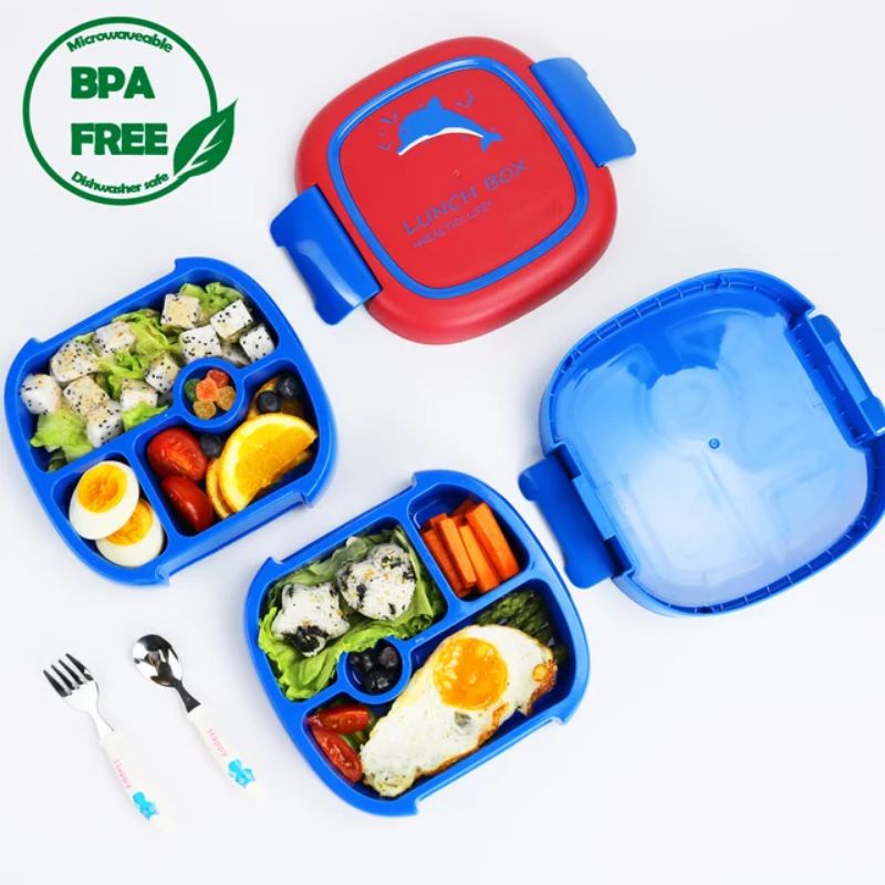 Jual READY IBEX KIDS FREE LUNCHBAG Lunch Box Double Layer Bento Box ...