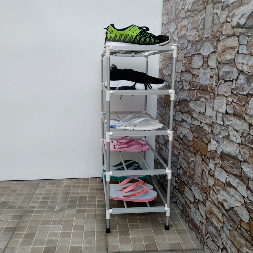RAK SEPATU ALUMINIUM 5 SUSUN RSD05