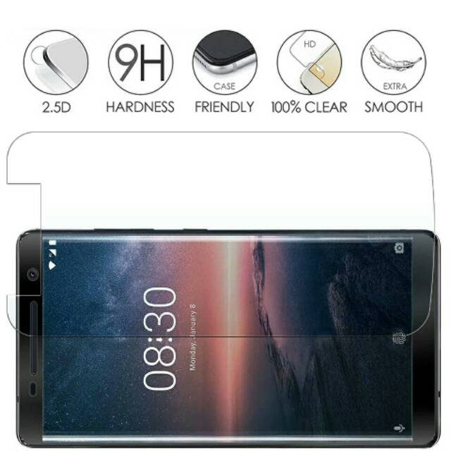 Tempered Glass Nokia 2 3 5 6 8 2018 Super HD Quality 2.5D