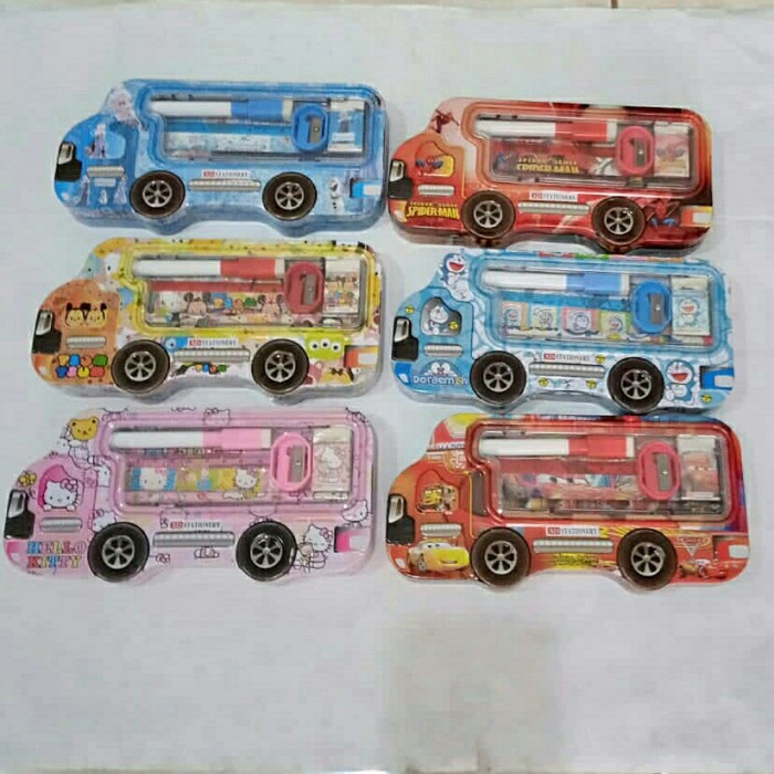 

(BISA COD) Tempat Kotak Pinsil Pensil Pencil Mobil - cars merah