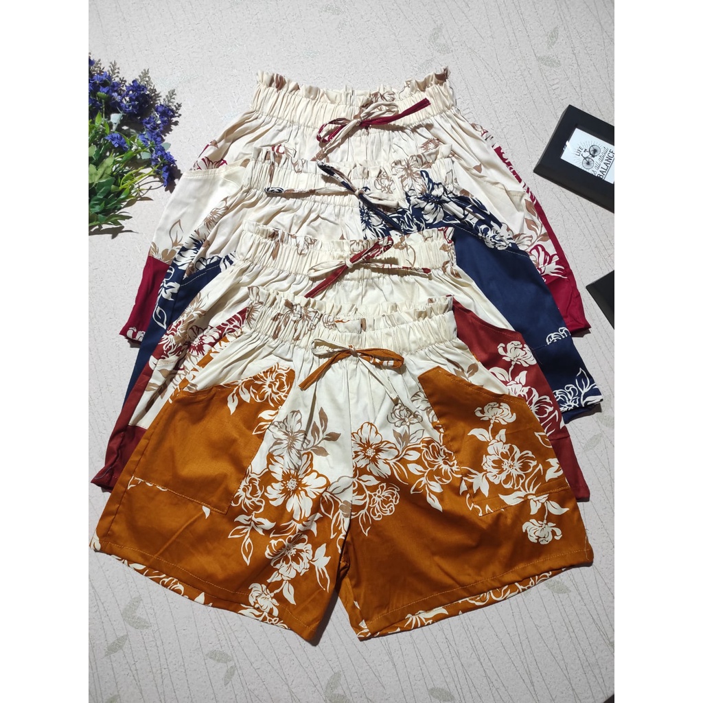 BDG_STYLE(COD) NAURA PANTS MOTIF/CELANA WANITA //CELANA SANTAI WANITA//SHORT PANTS