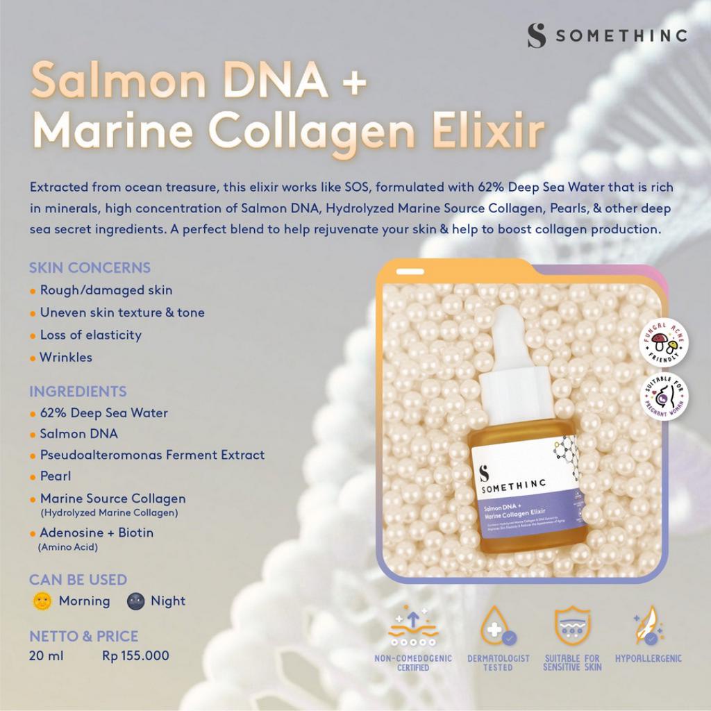 SOMETHINC Salmon DNA + Marine Collagen Elixir Serum &amp; Holygrail Multipeptide Youth Elixir Serum 20ml