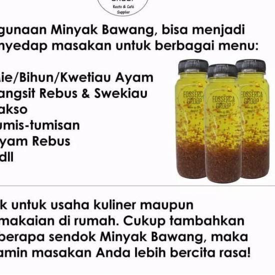 

Flash Sale Minyak Ayam Bawang untuk Masak Chicken Garlic Oil for Cooking 1 Liter ..