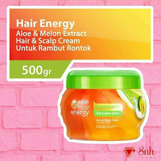 Makarizo Hair Energy Fibertherapy Hair &amp; Scalp Cream/creambath makarizo/makarizo murah/makarizomurah